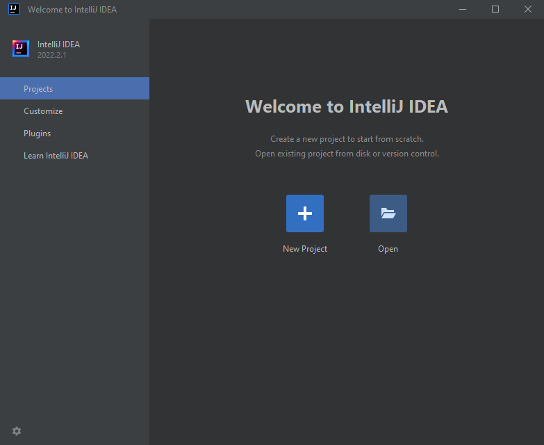 Opening a project in IntelliJ